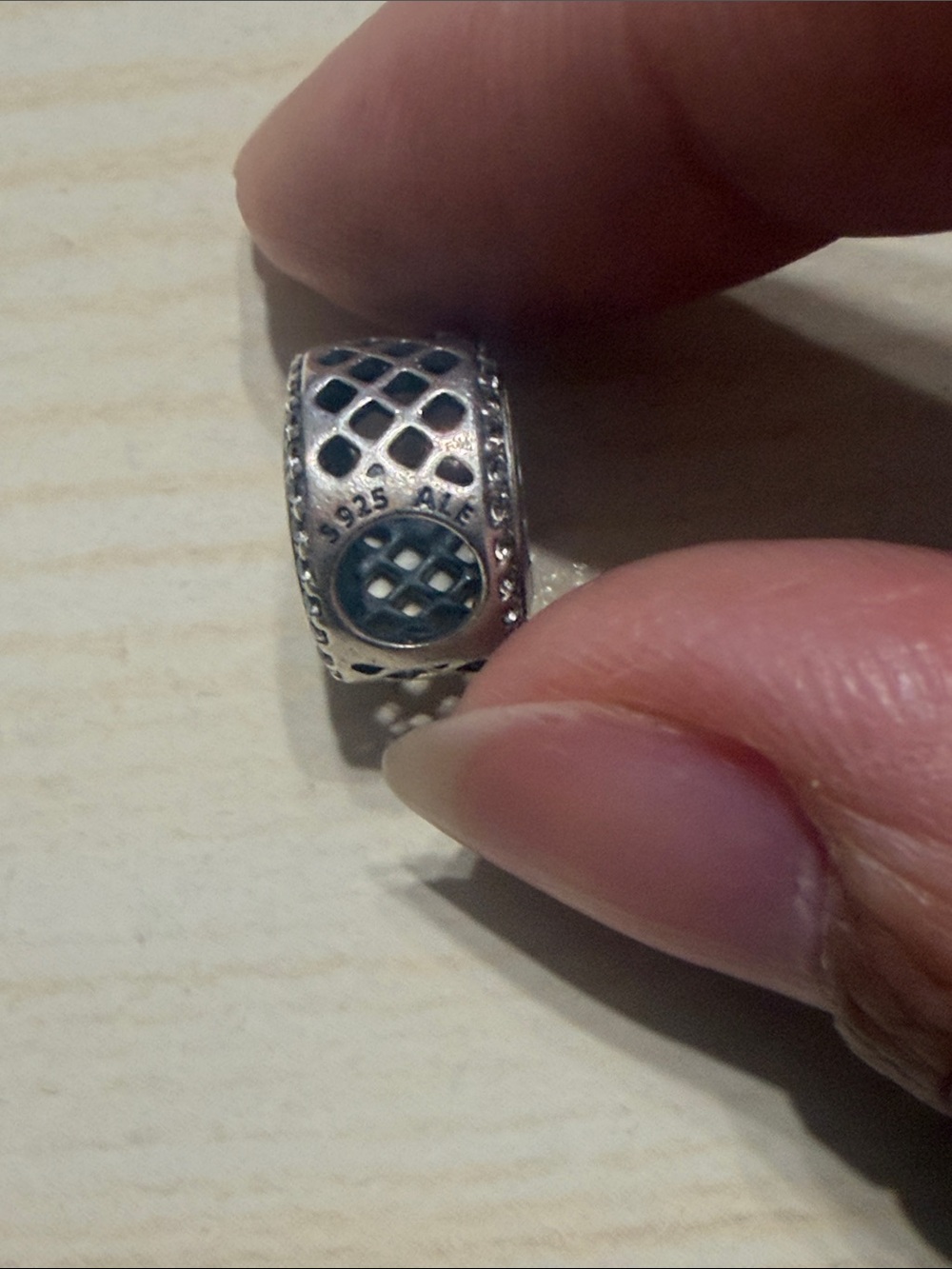 Pandora Las Vegas Sign Round Charm - Silver 925 - Picture 3 of 4